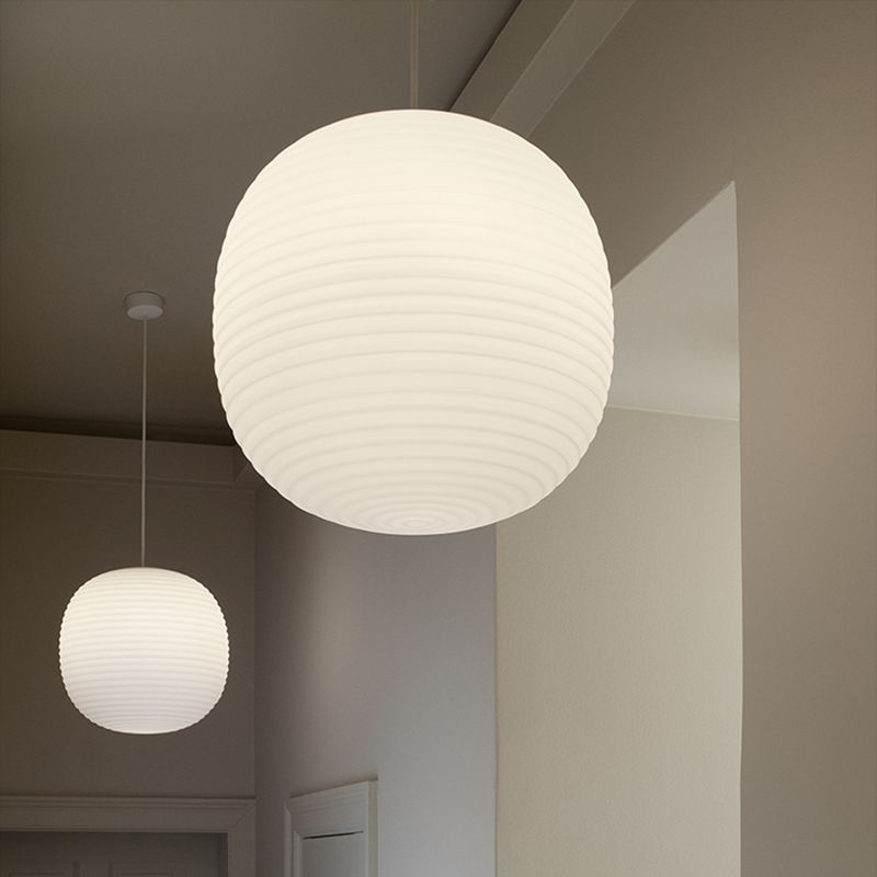 Pendre de style moderne Verre Lumière 1 lumière suspendue Lumière en blanc pour le chevet