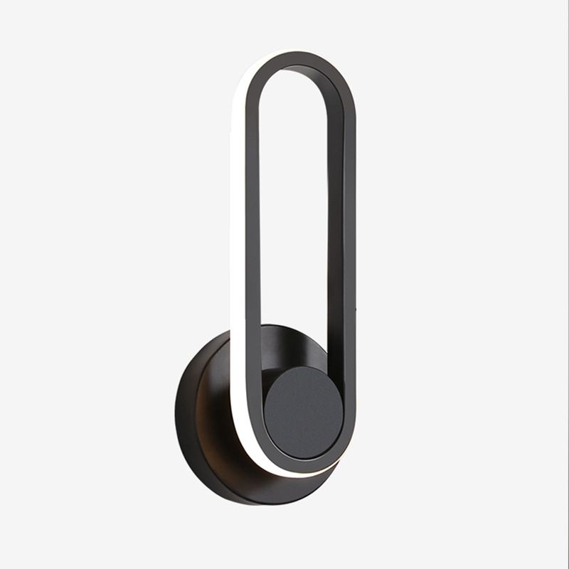 Oblong LED Rotatable Wall Lamp in Modern Creative Style Wrought Iron Wall Sconce with Silicone Shade