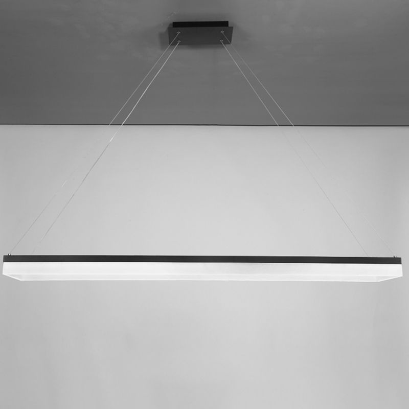 Nordic Modern Hanging Light Office LED Simple Rectangle Pendant Light Fixture