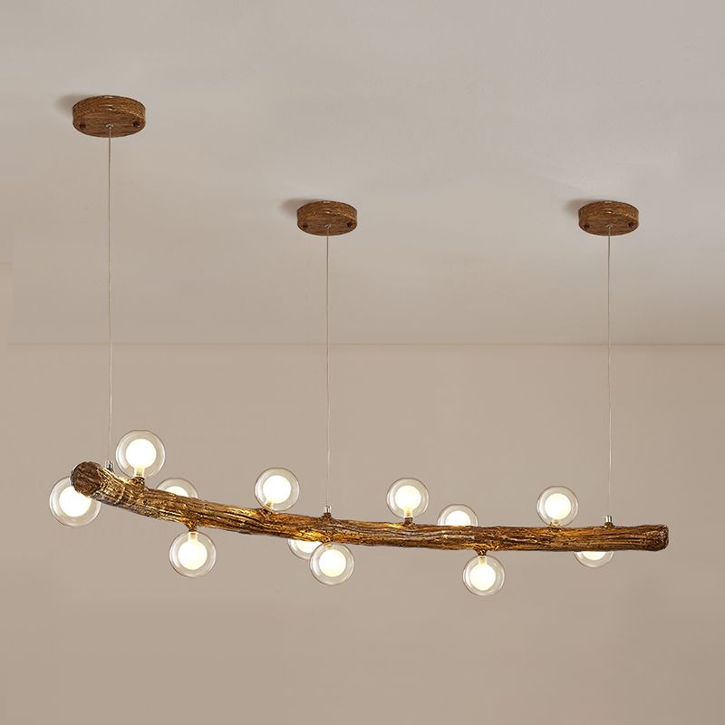 Accesorios de iluminación colgante de múltiples luces de vidrio de lámpara simple para comedor para comedor