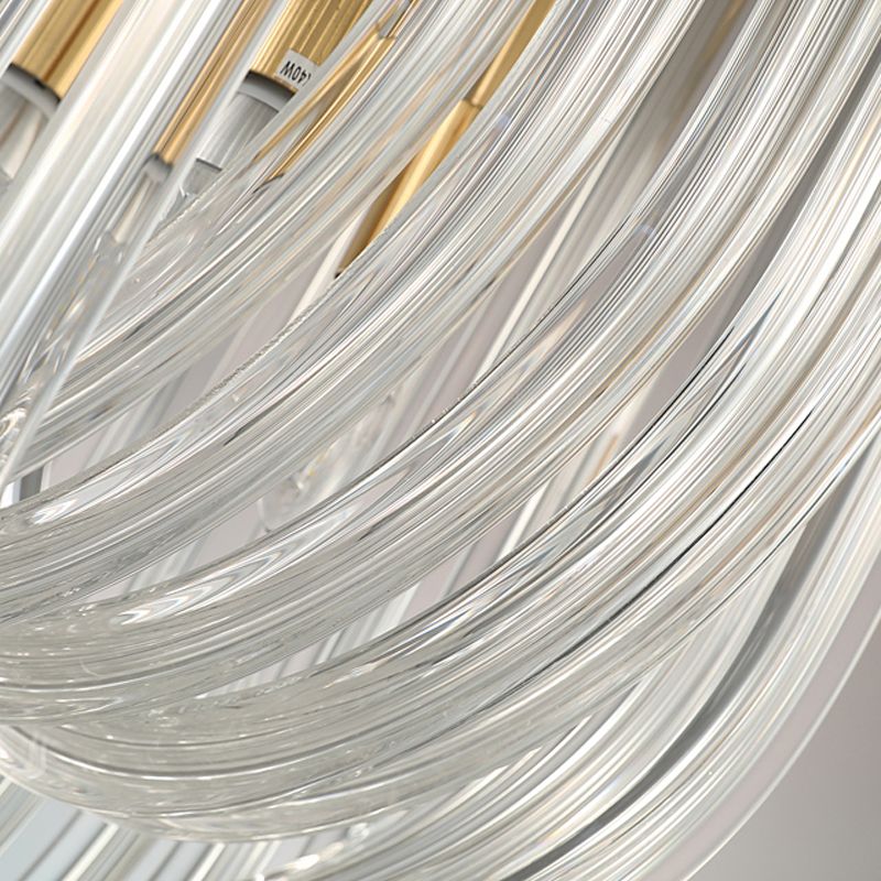 Moderne stijl kroonluchter kom vorm moderne stijl glas hanglicht voor slaapkamer