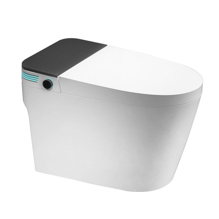 Contemporary One Piece Toilet Concealed Tank Toilet Bowl with Seat for Washroom