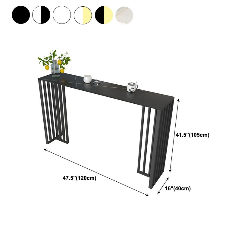 1/3/4 Pieces Glam Bar Table Set Matte Finish Sintered Stone Counter Set