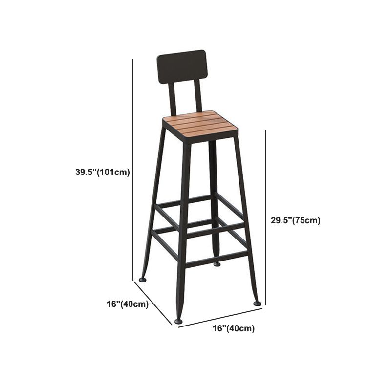 Modern Table Set 1/4/5 Pieces Bar Rectangle Bar Table with Metal High Stools for Kitchen