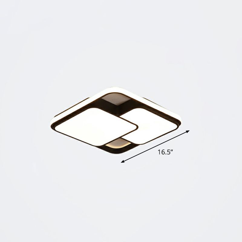 Overlappende plafondinbouwlamp Noordse acryl slaapkamer LED inbouwlamp