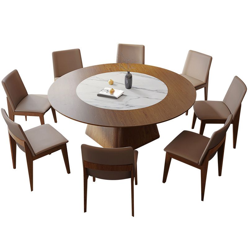 Modern Style Wooden Table Set 1/6/8/9/12 Pieces Dining Set for Kitchen