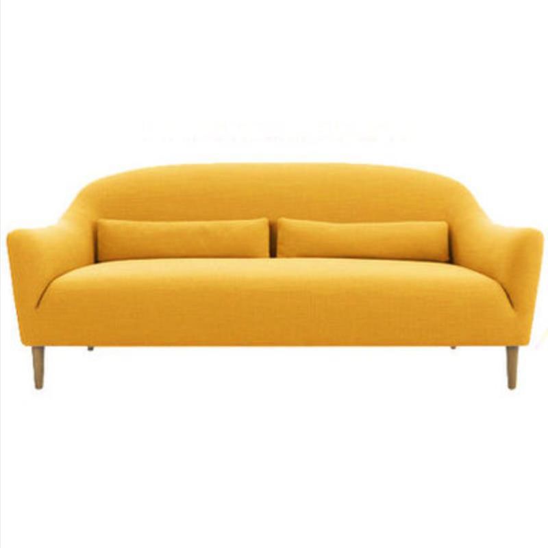 Contemporary 2-Seater 31.88" H Cotton Blend Flared Arm Loveseat