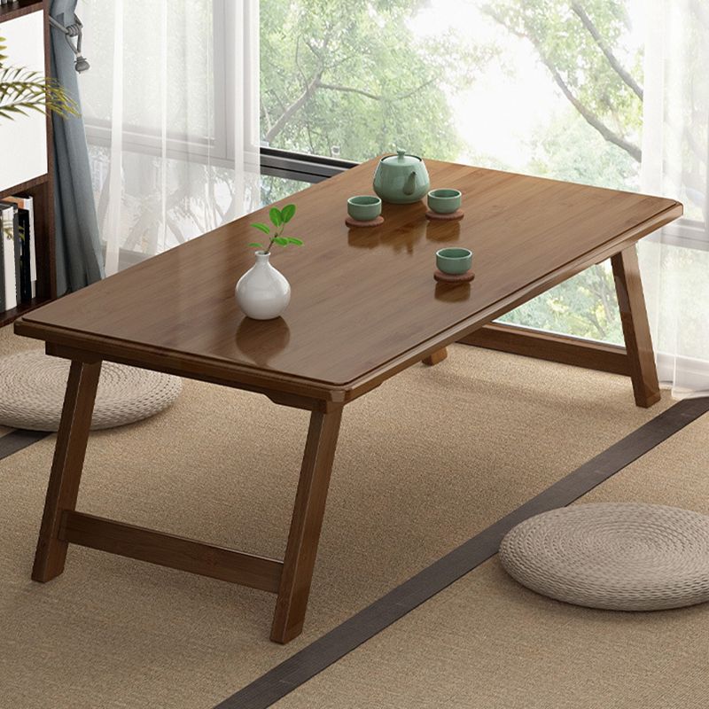 Scandinavian Rectangular Wooden Folding Coffee Cocktail Table