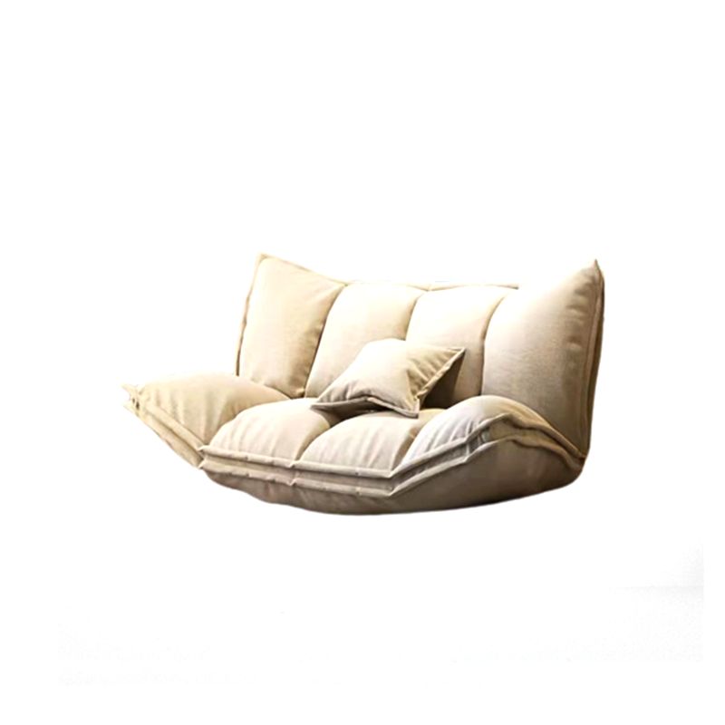 Linen Contemporary Armless Sofa Convertible Sofa, 62.99" L x 19.68" W x 19.68" H