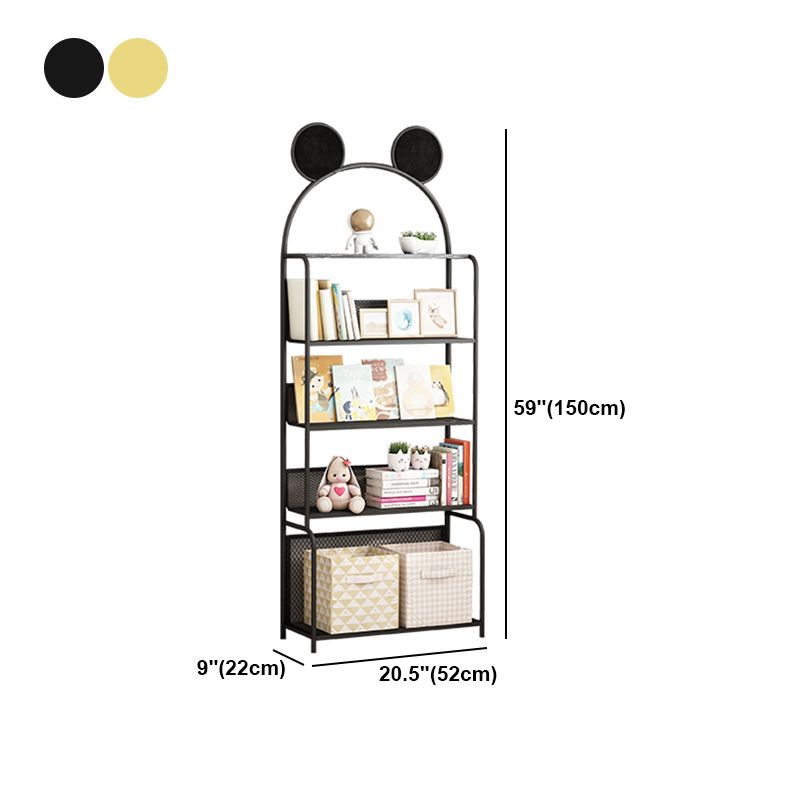 Libreria in stile glam a parete per la casa per l'ufficio e la sala da studio