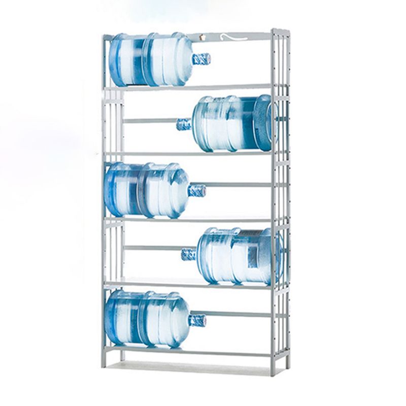 White Simple Open Back Bookshelf Adjustable Bookcase for Office