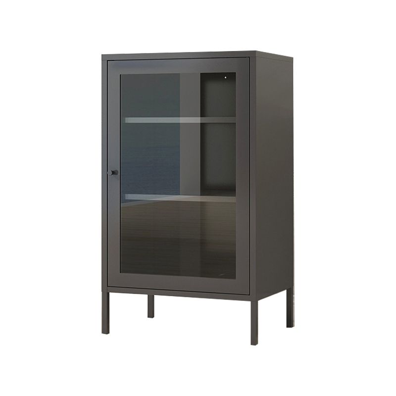 40"H Bookshelf Scandinavian Style With Door Bookcase for Home Office and Study Room