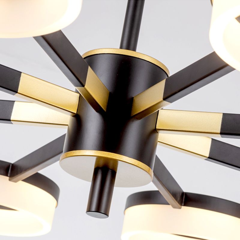 Modern Chandelier Lights Multiple Rings Pendant Lighting Fixtures Metal Chandelier