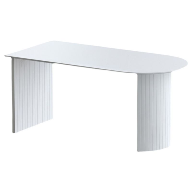 Double Pedestal Table Stone Dining Room Home Furniture with Pine Solid Wood