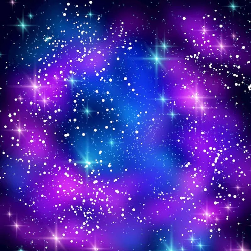 Waterproof Galaxy Wall Mural Decal Non-Woven Fabric Simple Wall Covering for Ceiling