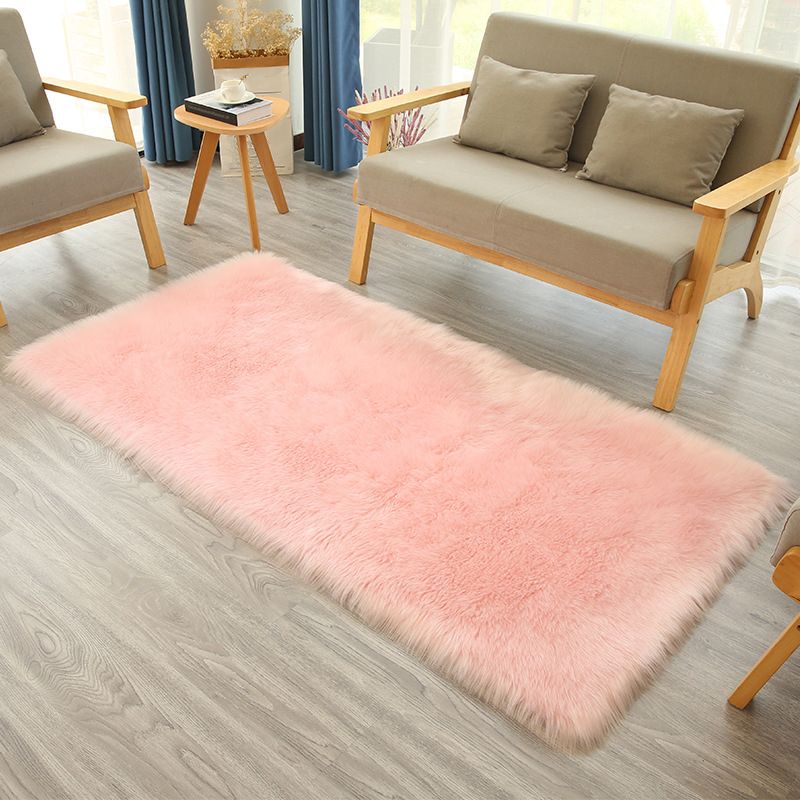 Tapis de couleur unie moderne Polyester Area Tapis de soins Easy Care pour décoration intérieure