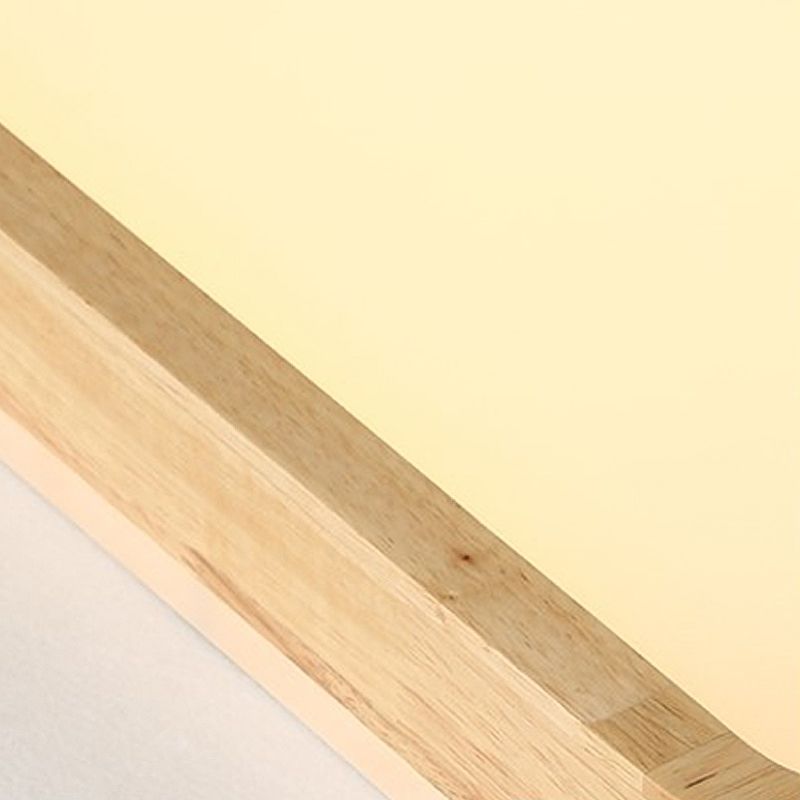 Geometry Shape LED Ceiling Lamp Modern Wood 1 Light Flush Mount for Dining Room Corridor