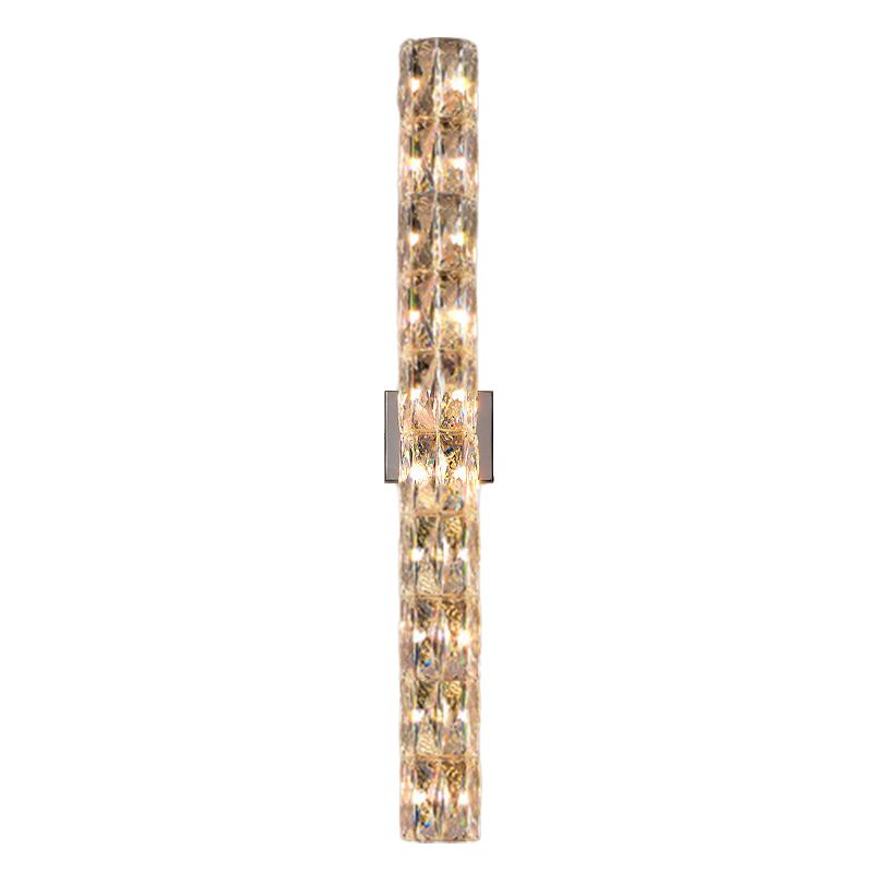 Modern Style Linear Shape Wall Sconce Crystal Sconces for Living Room