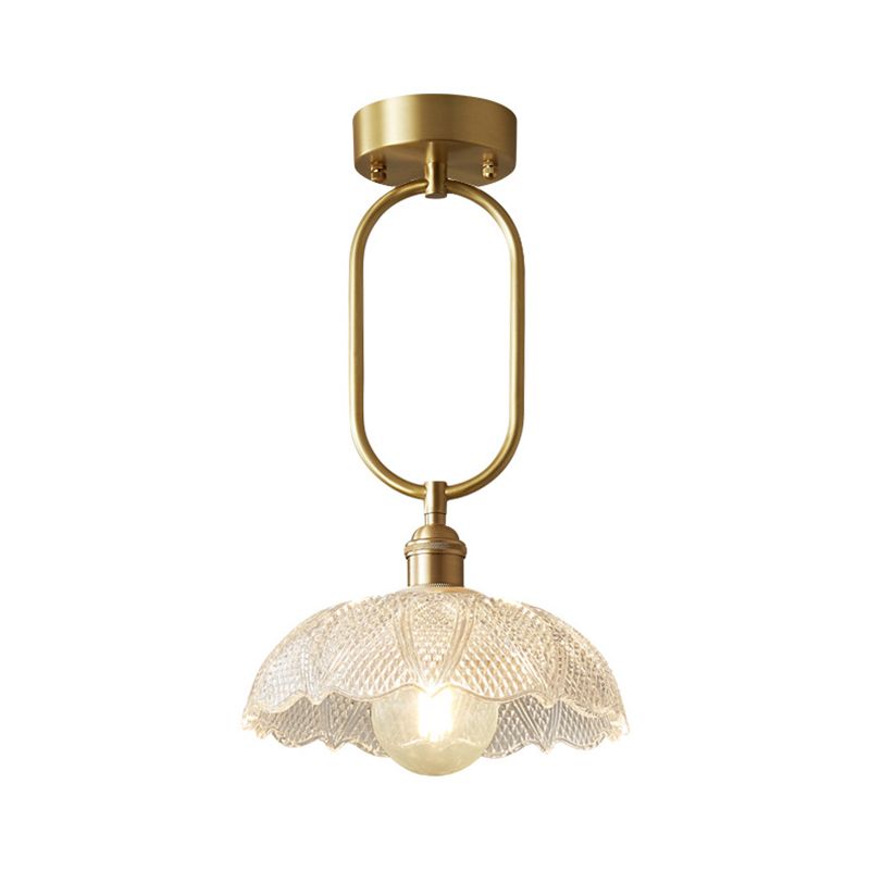 Modern Ceiling Light Creative Glass Shade Flush Mount Light Fixture for Bedroom