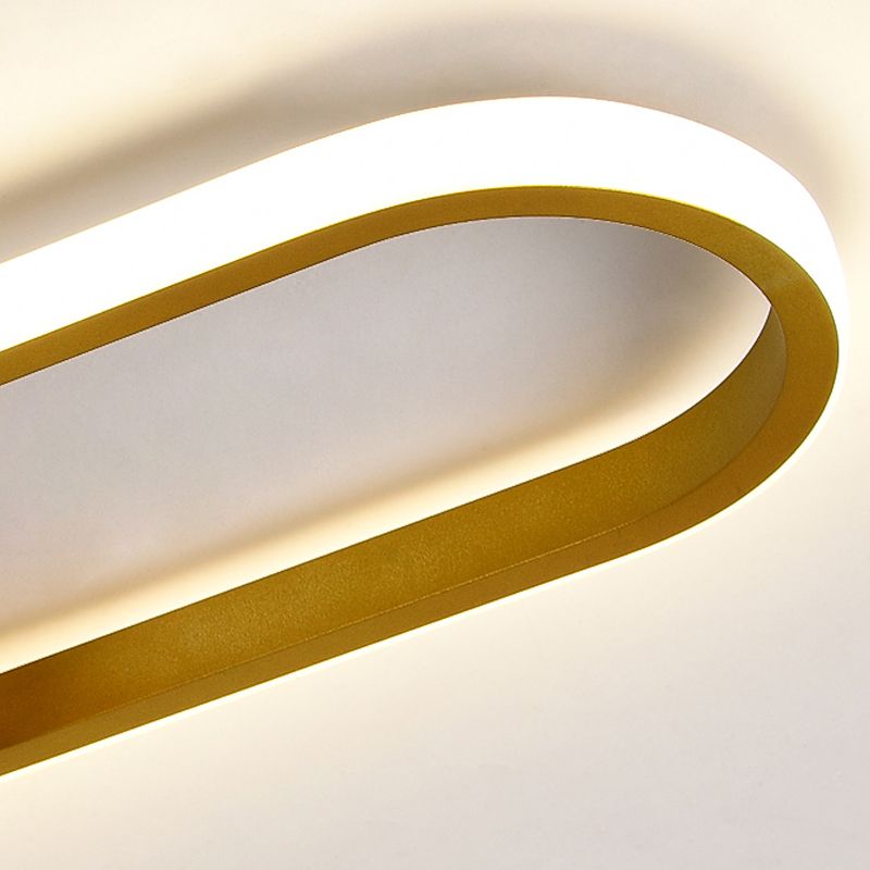 Luminaires de plafond affleurants modernes, plafonnier en bois pour salon