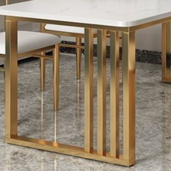 Nordic Rectangle Stone Dining Table 1/2/5/7 Pieces Dining Set for Dining Room