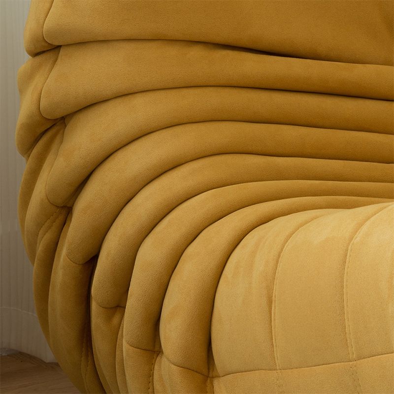 Modern Style Deerskin Velvet without HandrailsParsons Chair with Fixed Backrest