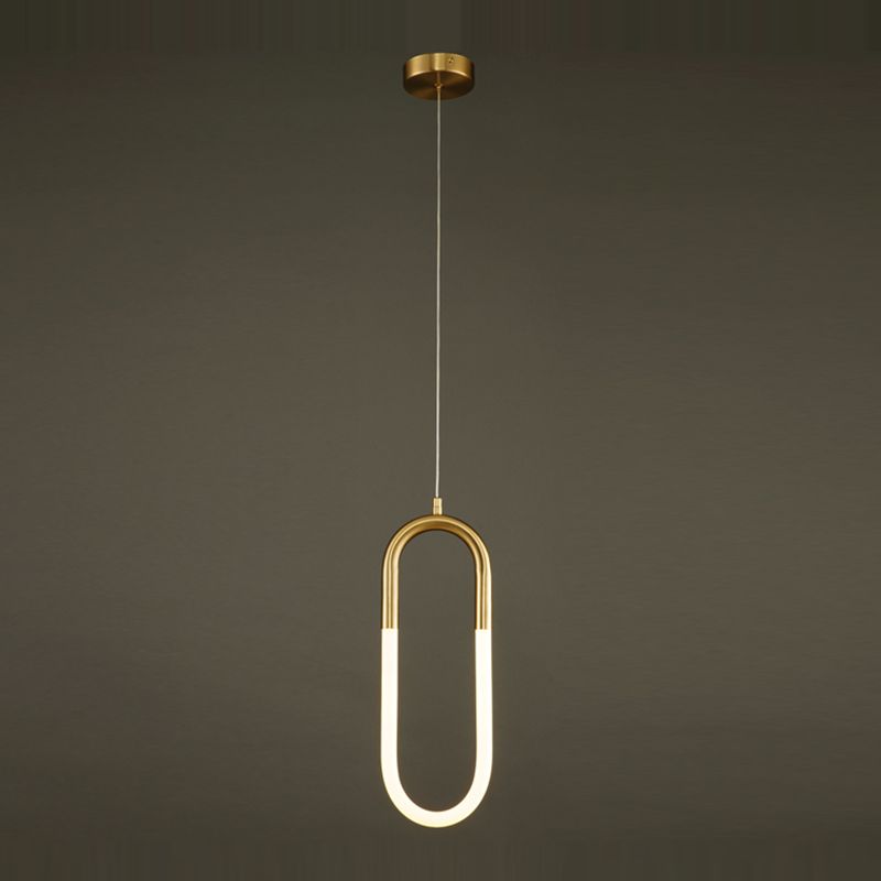 Zeitgenössischer Stil linearer Formpendelleuchten Metallhängelampen