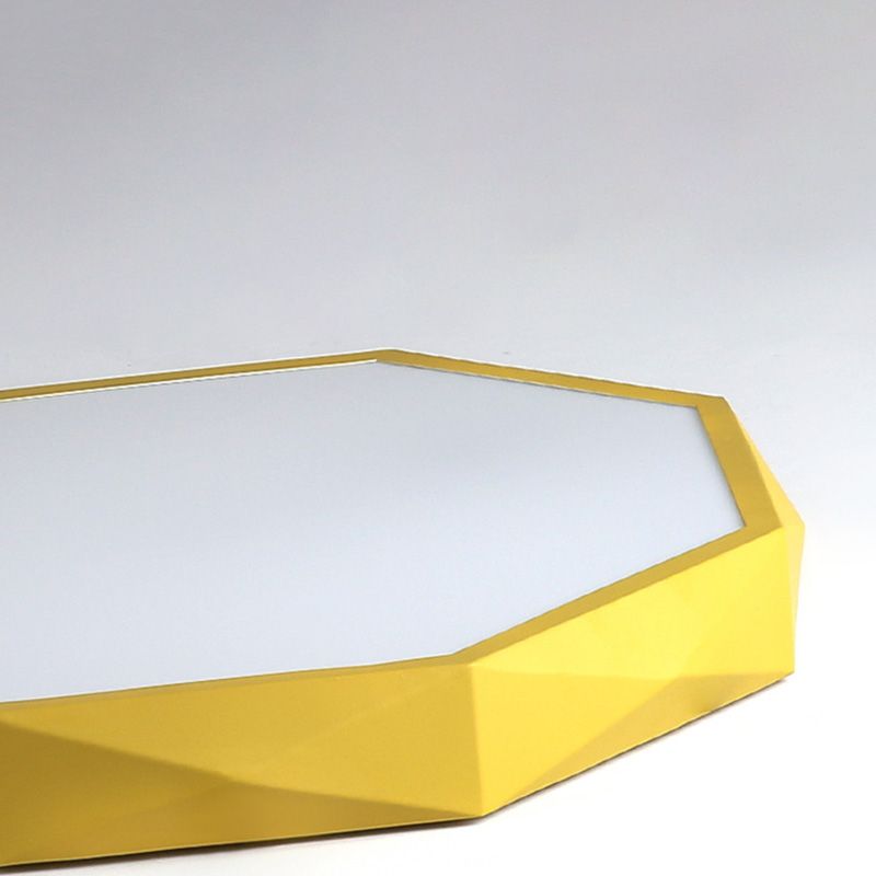 Plafonnier LED en métal pour chambre d'enfant, moderne et géométrique, Macaron