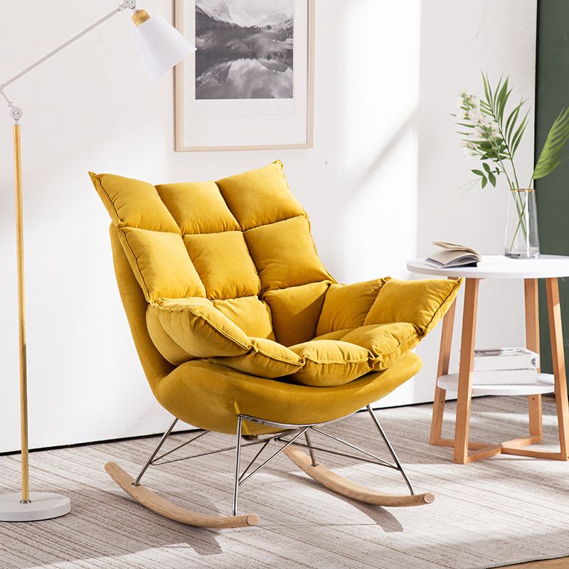 Contemporary Single Sofa Rocking Chair Indoor Rocking Chair with Cushion
