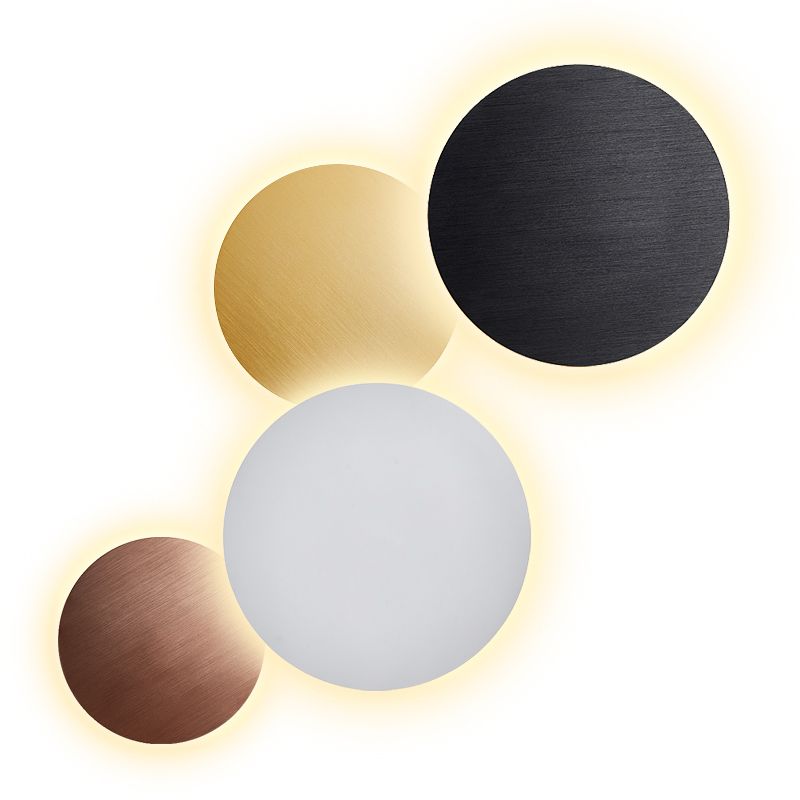 Circle Sconce Light Fixture Modern Style LED Metal Wall Sconce Lighting