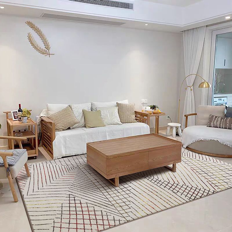 Boho-Chic Living Room tapis multicolored abstrait imprimé tapis intérieur polypropylène Easy Care Anim Friendly Area Captide