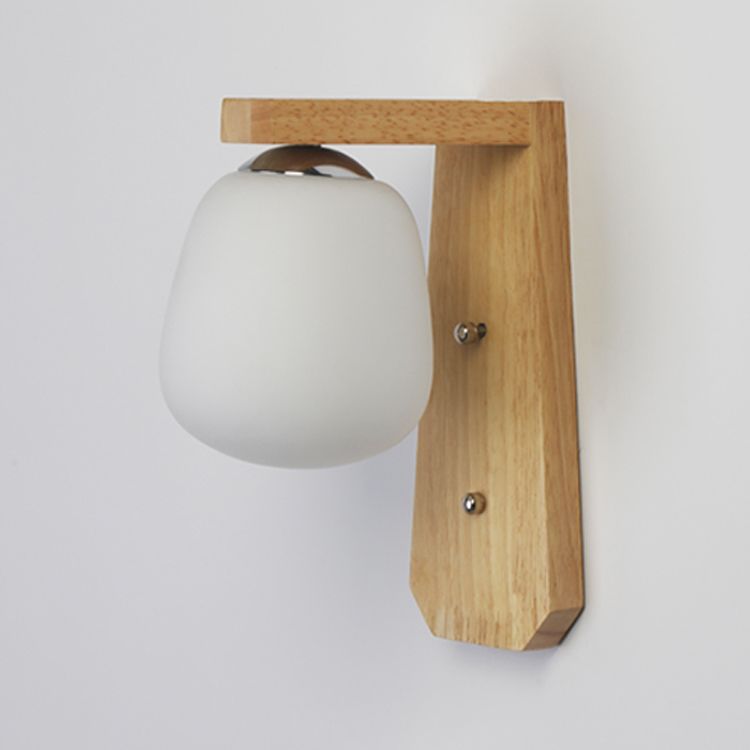 Éclairage mural ombré Simplicité Style Wood Beige Sconce Lightture