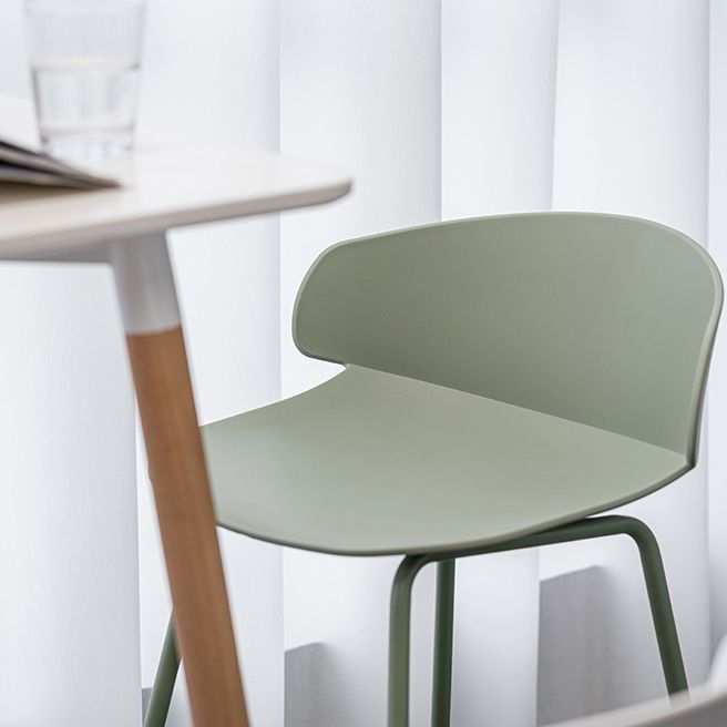 Contemporary Design Plastic Counter Barstools Low Back Stools for Home