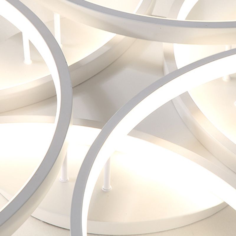 Weiße lineare LED Deckenleuchte in moderner Concise Style Aluminium Indoor Flush Mount für Wohnzimmer