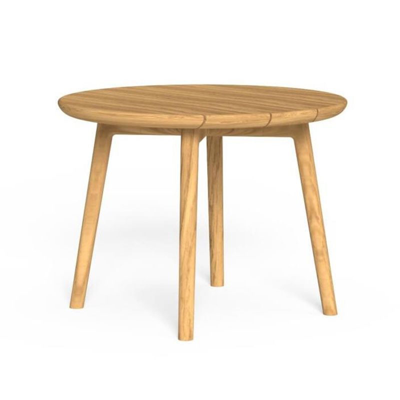 Teak Solid Wood Dining Set 1/3/5 Pcs Boho Natural Frame Patio Dining Table and Chairs