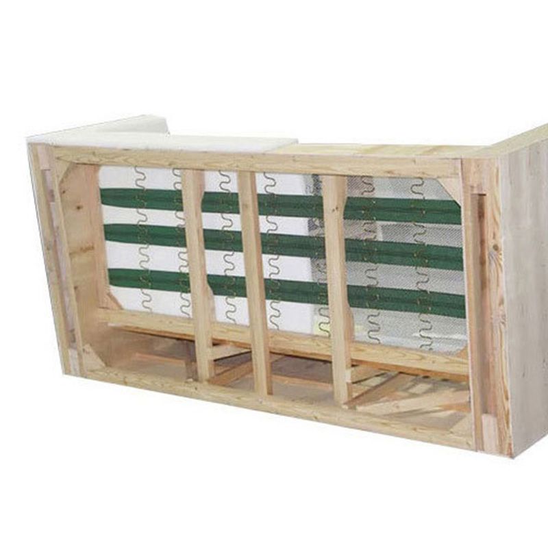 Stain Resistant Bench Seating Leather Standard Cushions Settee Furniture in Grey