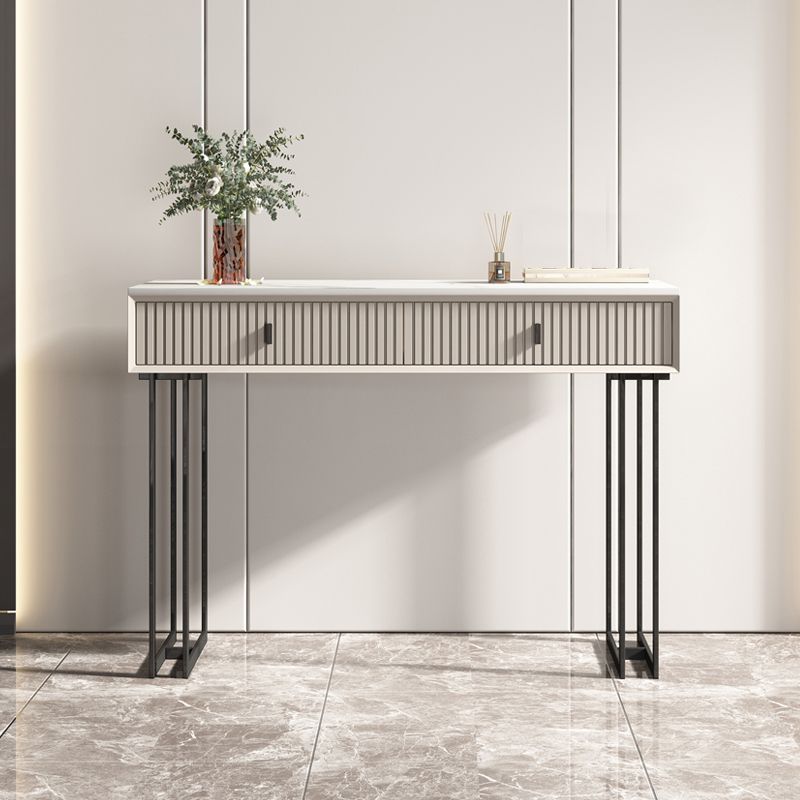 29.92" High Vanity Table with Drawers Stone Top Make-up Vanity