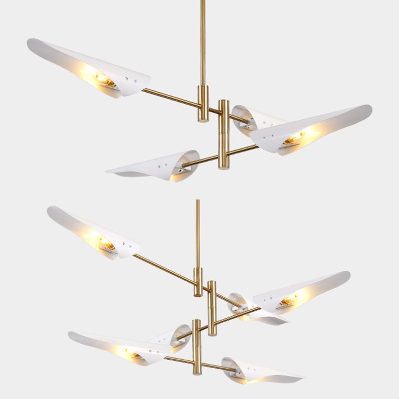 Metal de black metal moderno accesorios de iluminación de sputnik luces colgantes para sala de estar