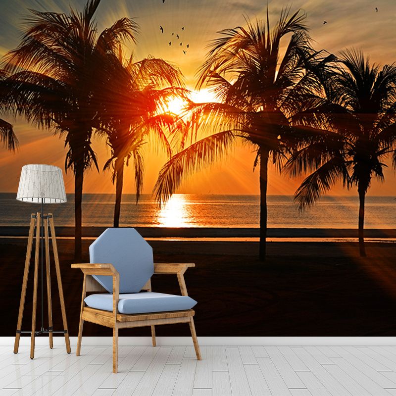 Modern Style Wall Mural Wallpaper Tropical Landscape Bedroom Wall Mural