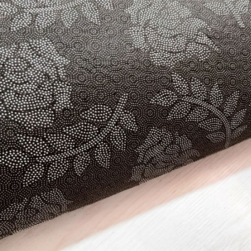 Purple Modern Rug Polyester Castle Rug Non-Slip Backing Rug for Living Room