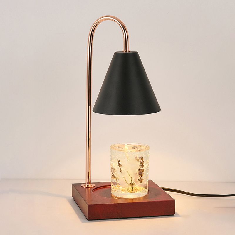 Lampe de table en métal géométrique moderne 1 luminaire de table d'éclairage (décoration non incluse)