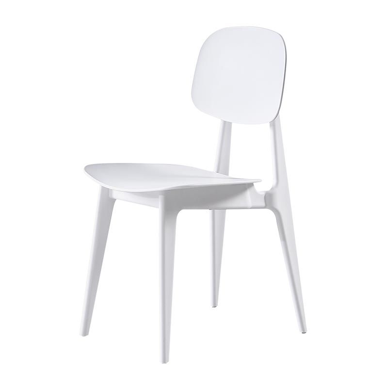 Plastic Side Chair Contemporary Open Back Dining Side Chair for Home