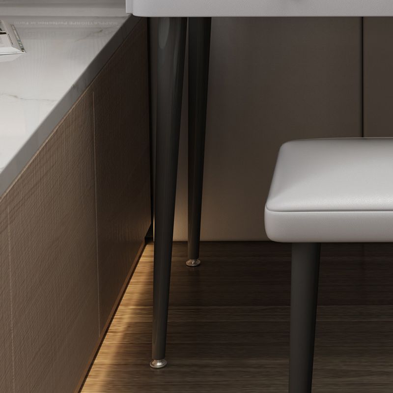 Contemporary Vanity Tables with Drawers, Glass Top Vanity Dressing Table