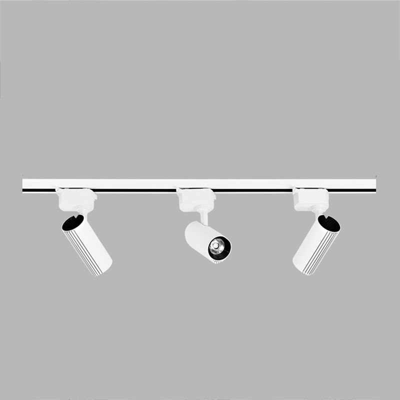 Lámpara de techo de riel LED de forma cilíndrica Montaje de aluminio moderno para sala de estar