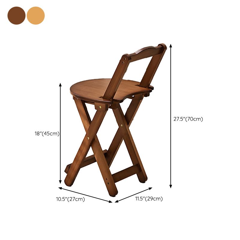 Folding Counter and Bar Stool Modern Style Wood Stool for Patio Use