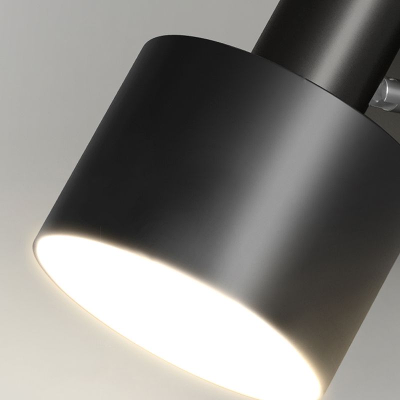 Single Polished Finish Contemporary Wall Mounted Sconce Metal Wall Light for Foyer