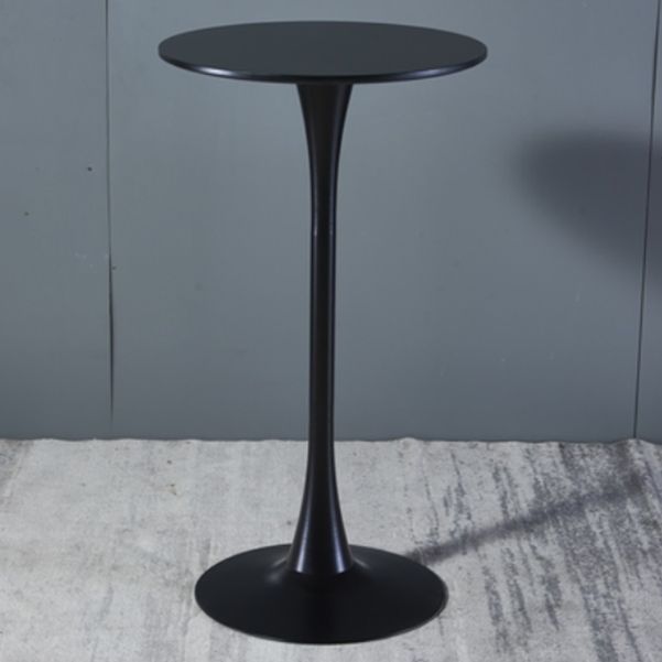 Stone Bar Dining Table Modern Round Bar Table with Pedestal for Dining Room