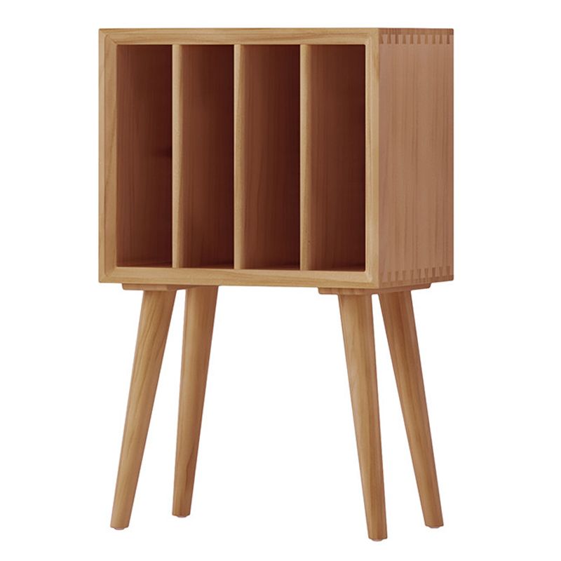 Contemporary Style Standard Bookcase Wooden Vertical Closed Back BookShelf