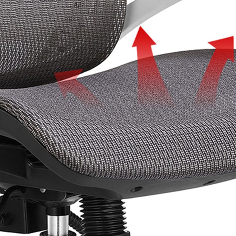 Modern Black and White Chair Home Office Chair with Metal Base