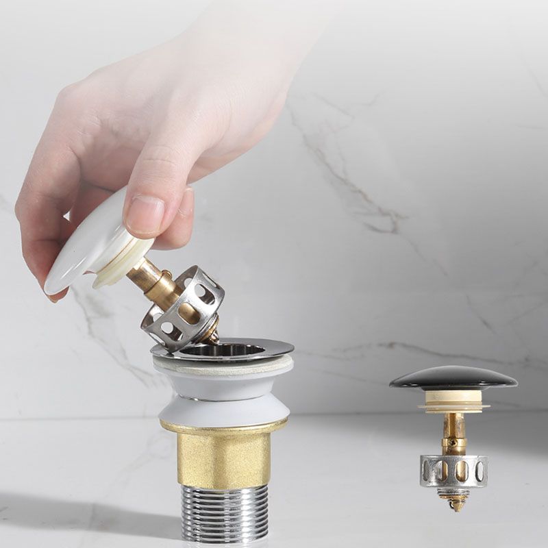 Modern Undermount Bathroom Sink Porcelain with Pop-Up Drain Basin Sink